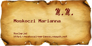 Moskoczi Marianna névjegykártya